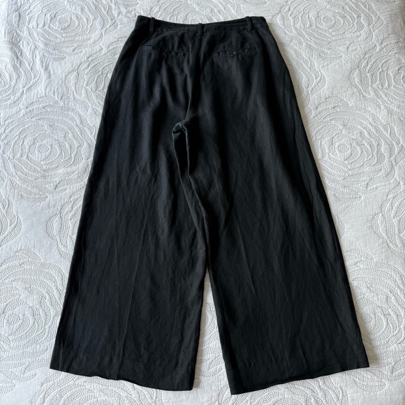 Madewell - The Harlow Wide-Leg Pant in 100% Linen - Black - Picture 10 of 15
